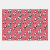 Whimsical-kerstZebras Inpakpapier Vel (Voorkant 3)