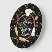 Whimsical Keuken Haven Borduurwerk Design Grote Klok (Hoek)