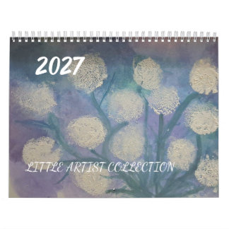 Whimsical Kids Art 2027 Kleurrijke Cute Tekeninge Kalender