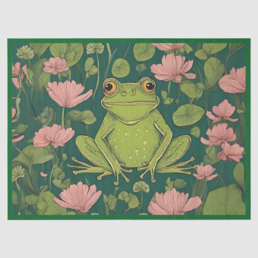 Whimsical Kikker Charme Tissuepapier (Voorkant)