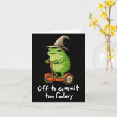 Whimsical Kikker Tovenaarsmeme Uit Kaart (Gele Bloem)