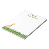Whimsical Kind naam GIRAFFE Notitieblok (Linkerzijde)
