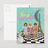 Whimsical  Kinder Bridesmaid Request Briefkaart (Voorkant / Achterkant)