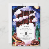 Whimsical Kinderen Chocolade Verjaardag Kaart (Voorkant)