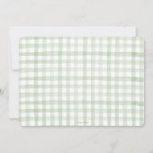 Whimsical kinderkamer rijm groen 1e verjaardag kaart (Achterkant)