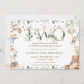 Whimsical kinderkamer rijm groen 2e verjaardag kaart (Voorkant)