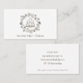 Whimsical kinderopvang of babysitter visitekaartje (Voorkant / Achterkant)