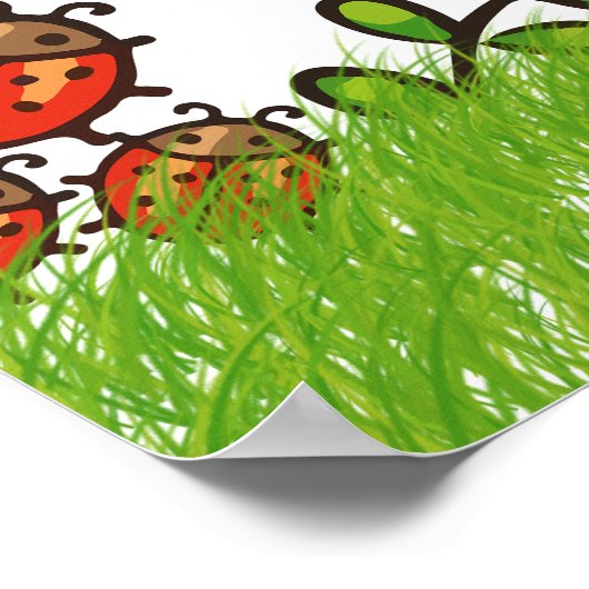 Whimsical kinderzinnen Design Poster (Hoek)