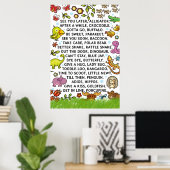 Whimsical kinderzinnen Design Poster (Thuiskantoor)