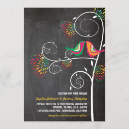 Whimsical Kissing Zomer Tortelduifjes Bruiloft Uit Kaart