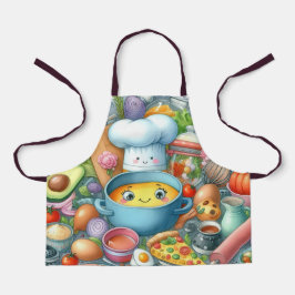 whimsical Kitchen Adventure Kids' Apron Schort
