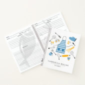 Whimsical Kitchen Tools Personalized Recipbo Notitieboek (Binnen)