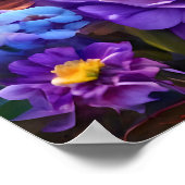 Whimsical Kitten in een surrealistisch fantasy lan Poster (Hoek)