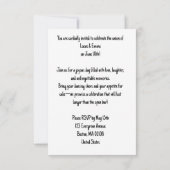 Whimsical Kitten Wedding Invitation  (Achterkant)