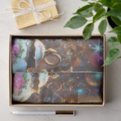 Whimsical Kittens Fantasy Tea Party Decoupage Tissuepapier (Geschenk)