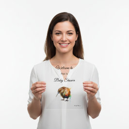 Whimsical Kiwi Bird Baby Shower | Sweet Pipi Acryl Bord