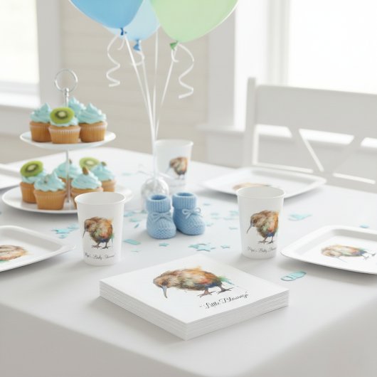 Whimsical Kiwi Bird Baby Shower | Sweet Pipi Servet