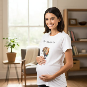 Whimsical Kiwi-vogel baby shower   Zoete Pipi T-shirt