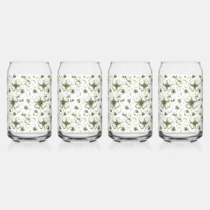 Whimsical Klaver en Wervelend Iers-Them Blikvorm Glas