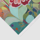 Whimsical Kleur Bloem Abstract Schilderij Decoupag Tissuepapier (Detail)
