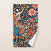 Whimsical Kleurrijk Otomi Patroon Bad Handdoek (Handdoek)