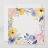 Whimsical Kleurrijke Bloem Liefde Bloom Vrijgezell Kaart (Achterkant)