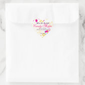 Whimsical Kleurrijke bloem Snoep Shoppe Sticker (Tas)