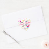 Whimsical Kleurrijke bloem Snoep Shoppe Sticker (Envelop)