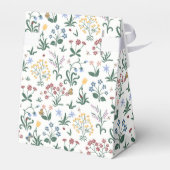 Whimsical Kleurrijke Bloemen bruiloft Bedankt Bedankdoosjes (Achterkant)