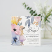 Whimsical Kleurrijke Bloemrijke Liefde Bloom Vrijg Kaart (Staand voorkant)