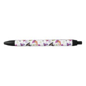 Whimsical Kleurrijke Halloween Witches petten Zwarte Inkt Pen (Voorkant)