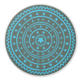 Whimsical Kleurrijke Hand Getrokken Ontwerp Cerami Keramische Knop