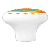 Whimsical Kleurrijke Hand Getrokken Ontwerp Cerami Keramische Knop (Zijkant)