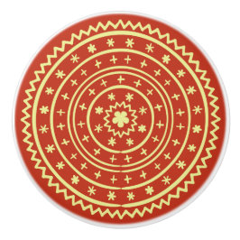 Whimsical Kleurrijke Hand Getrokken Ontwerp Cerami Keramische Knop