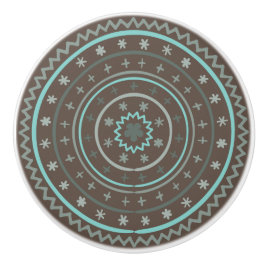 Whimsical Kleurrijke Hand Getrokken Ontwerp Cerami Keramische Knop