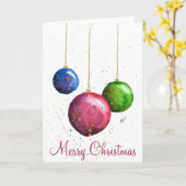 Whimsical, kleurrijke kerstcadeautjes kaart (Gele Bloem)