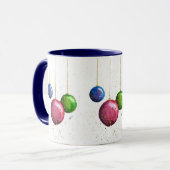 Whimsical, kleurrijke kerstcadeautjes mok (Voorkant links)