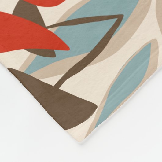 Whimsical kleurrijke kip bloemige achtergrond fleece deken (Hoek)