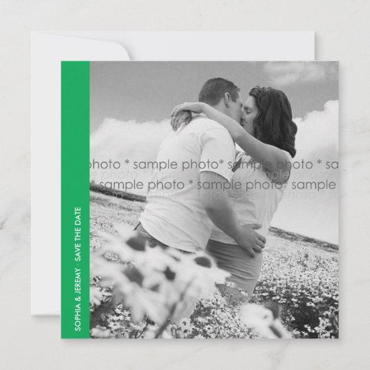 Whimsical Kleurrijke Kissing Birds Zomer Foto Save The Date (Achterkant)