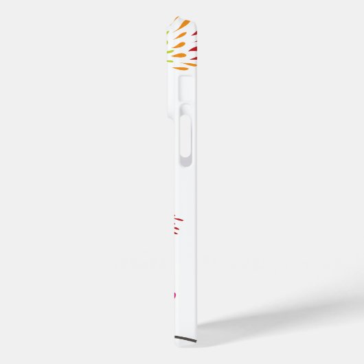 Whimsical Kleurrijke Kissing Zomer Vogels & Bloeme Case-Mate iPhone Case (Achterkant / Links)