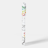 Whimsical Kleurrijke Kissing Zomer Vogels & Bloeme Case-Mate iPhone Case (Achterkant / Rechts)