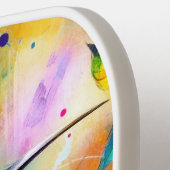 Whimsical Kleurrijke kolibrie vogel gepersonalisee Pickleball Paddle (Links Detail)