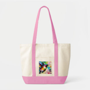 Whimsical Kleurrijke Kolibrie Vogel Persoonlijk Tote Bag