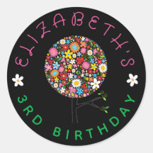 Whimsical Kleurrijke Lente Bloemen Pop Boom Party