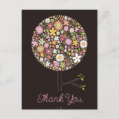 Whimsical Kleurrijke Lentebloemen Pop Birthda Aankondigingskaart (Voorkant)