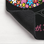 Whimsical Kleurrijke Lentebloemen Zoete Pop Boom Muismat (Hoek)