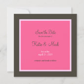 Whimsical Kleurrijke LIEFDE Lente Bloemen Chique B Save The Date (Achterkant)