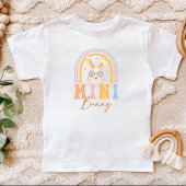 Whimsical Kleurrijke Mini Bunny Regenboog Pasen Kinder Shirts