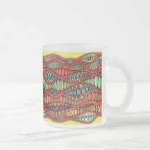 Whimsical Kleurrijke Neurografische Golven Geometr