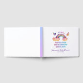 Whimsical Kleurrijke Regenboog Baby shower Gastenboek (Volledig)